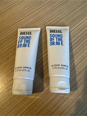 Diesel Sound of the Brave Shower Gel - White with Blue Text